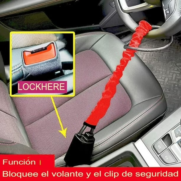 TRABA VOLANTE EN CINTURÓN DE SEGURIDAD