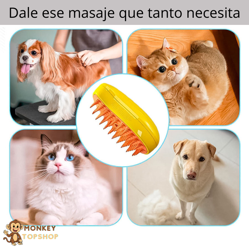Cepillo a vapor para mascotas